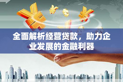 绥德全面解析经营贷款，助力企业发展的金融利器