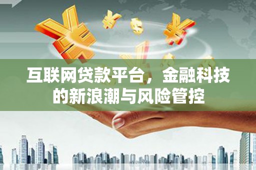 绥德互联网贷款平台，金融科技的新浪潮与风险管控