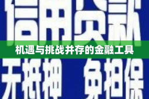 绥德机遇与挑战并存的金融工具