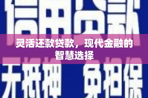 绥德灵活还款贷款，现代金融的智慧选择