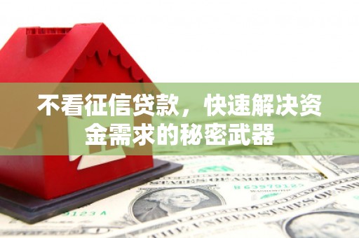 绥德不看征信贷款，快速解决资金需求的秘密武器