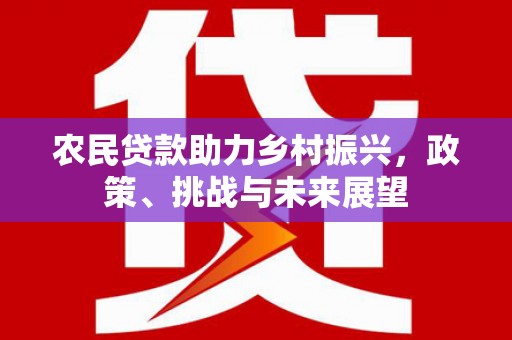绥德农民贷款助力乡村振兴，政策、挑战与未来展望