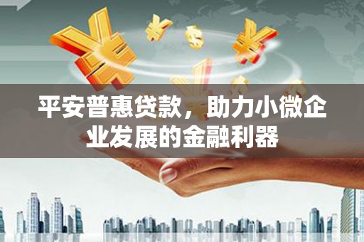 绥德平安普惠贷款，助力小微企业发展的金融利器