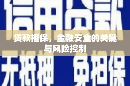 绥德贷款担保，金融安全的关键与风险控制